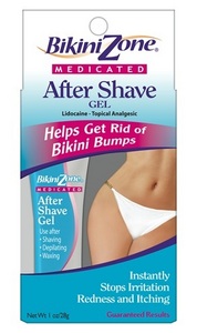 Medicated after shave gel